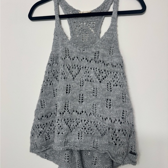 Hollister Gray Knit Women's Tank Top - Picture 1 of 3